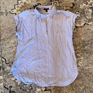 J. Crew striped cap sleeve blouse